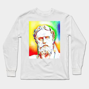 Xenophon Colourful Portrait | Xenophon Artwork 11 Long Sleeve T-Shirt